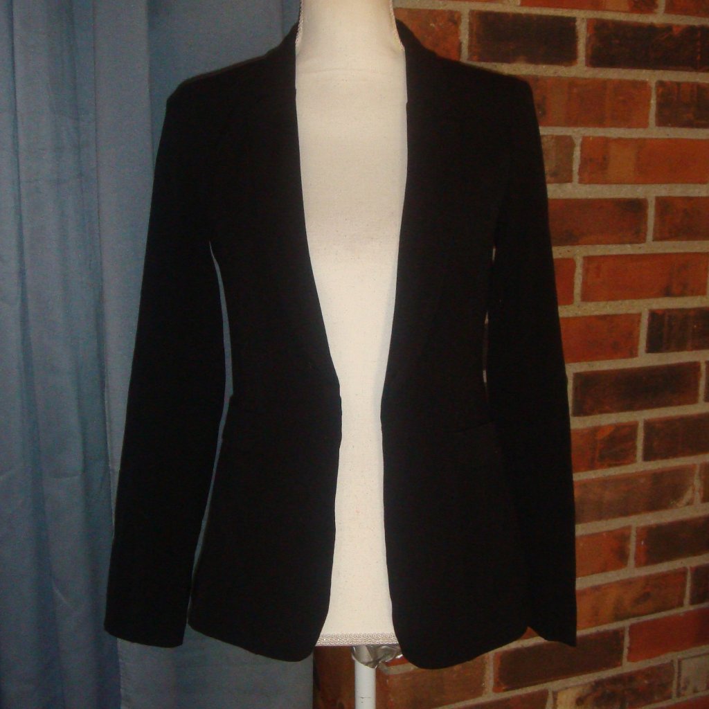 Candies Black Open Front Blazer S